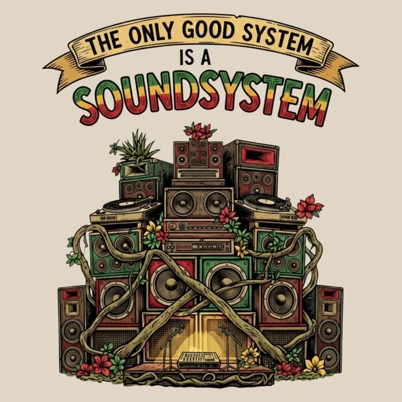 Système de sonorisation Collage Dub Reggae