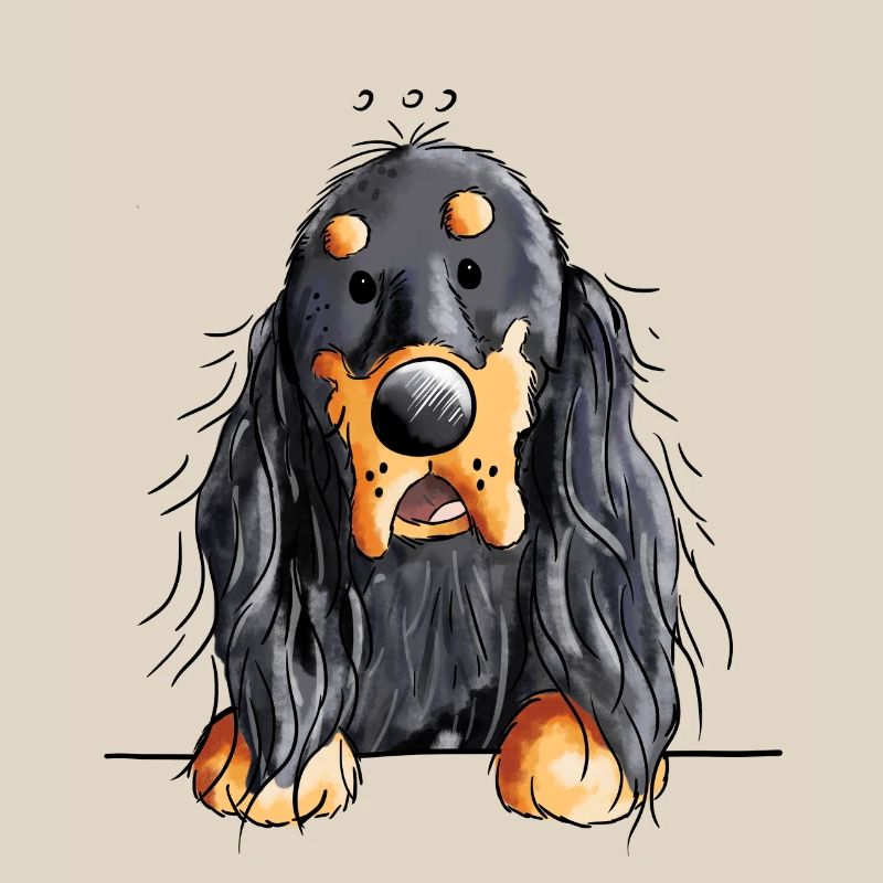 Cute Gordon Setter - Dog - Dogs - Gift