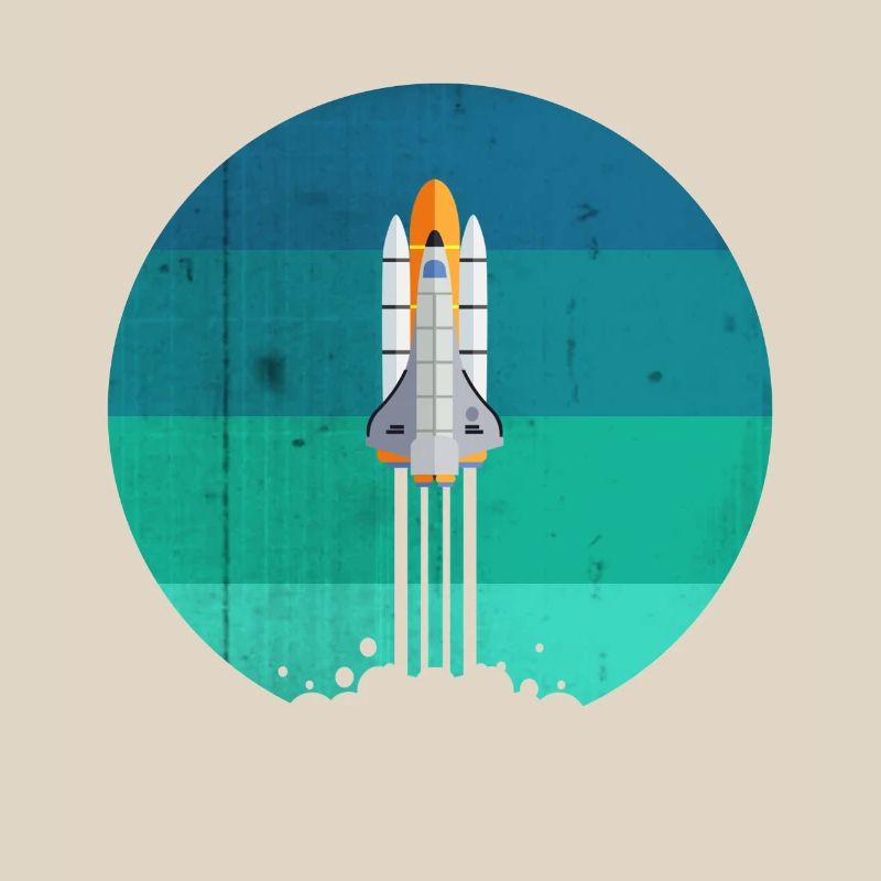 Lancement d'une fusée spatiale