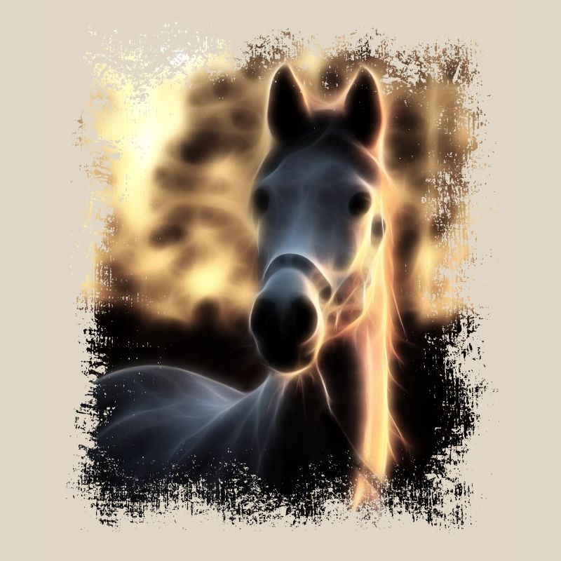 Cheval Gris Doré