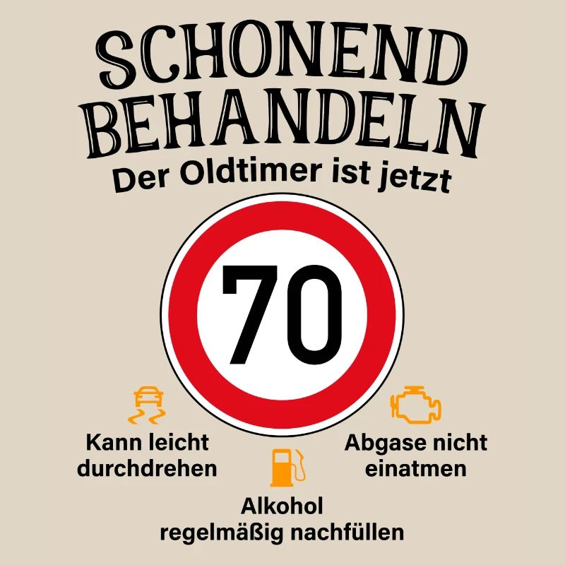 70. Geburtstag Schonend Behandeln Oldtimer Ist 70