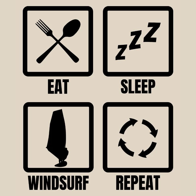 Routine de planche à voile