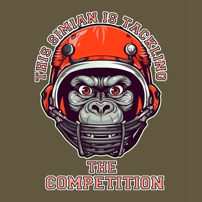 self-confident monkey accepts the challenge