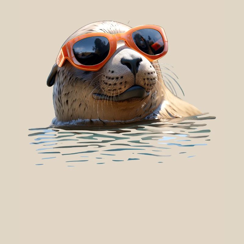 Phoque avec lunettes de soleil Phoque Morse Phoques mignons