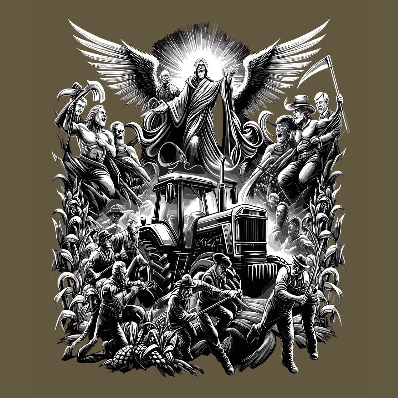 Celestial Peasant Protest Tractor Demo
