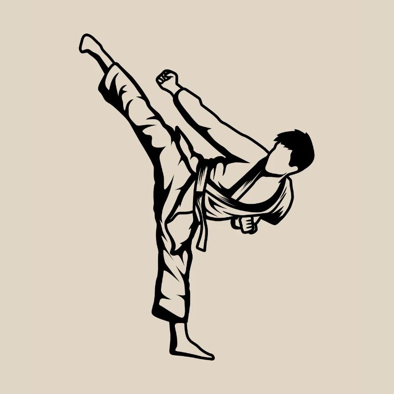 Karate Boy Drawing