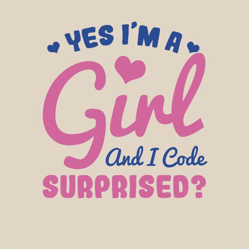 Mädchen und Programmiererin