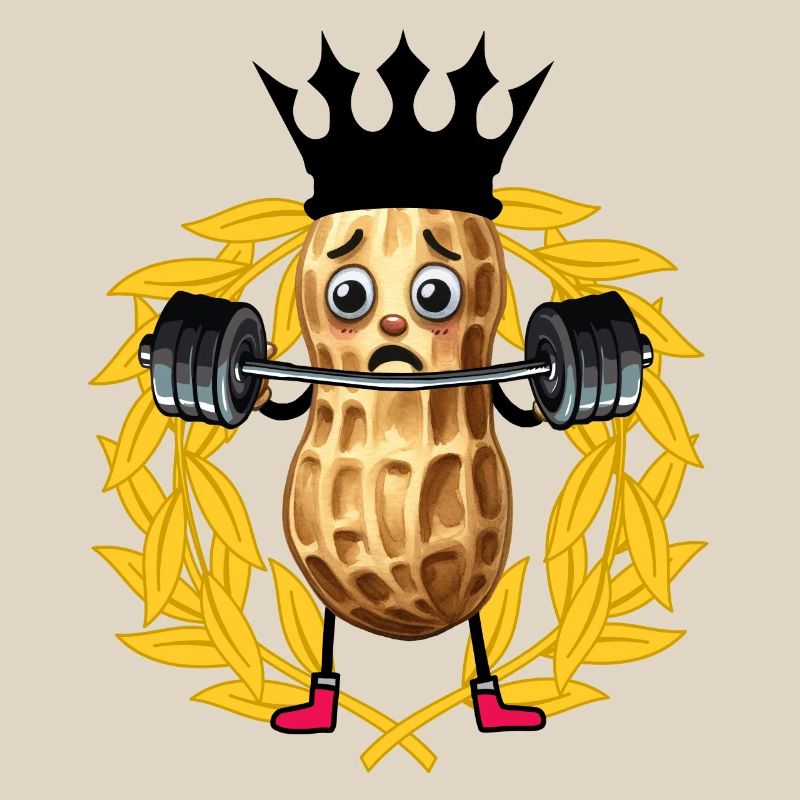 Erdnuss Gewichte Bobybilder GYM Hanteln Training