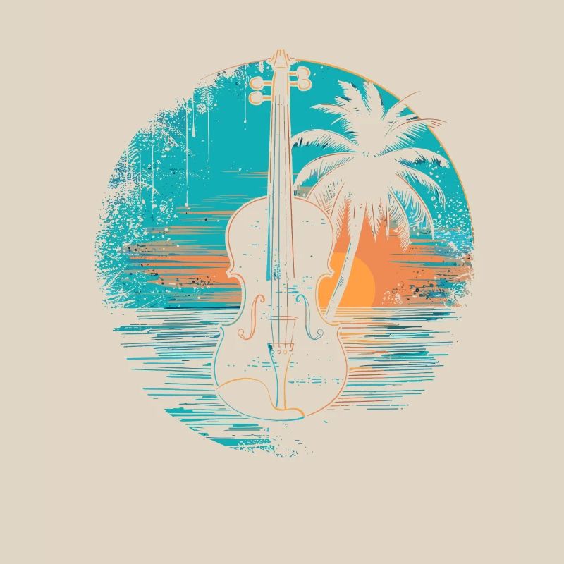 Violin Sunset
