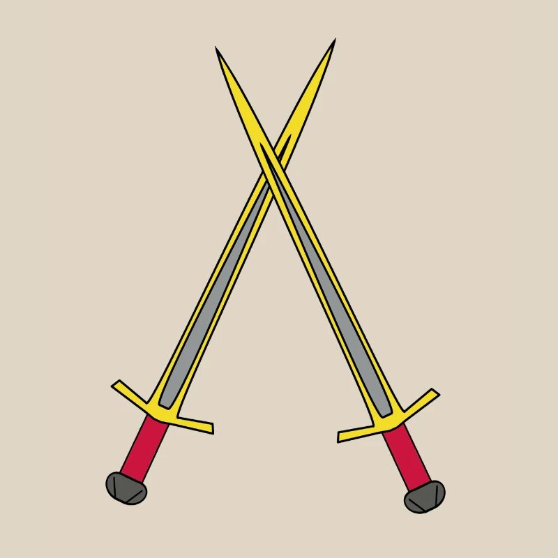 Épée Chevalier Guerrier Médiéval Épées