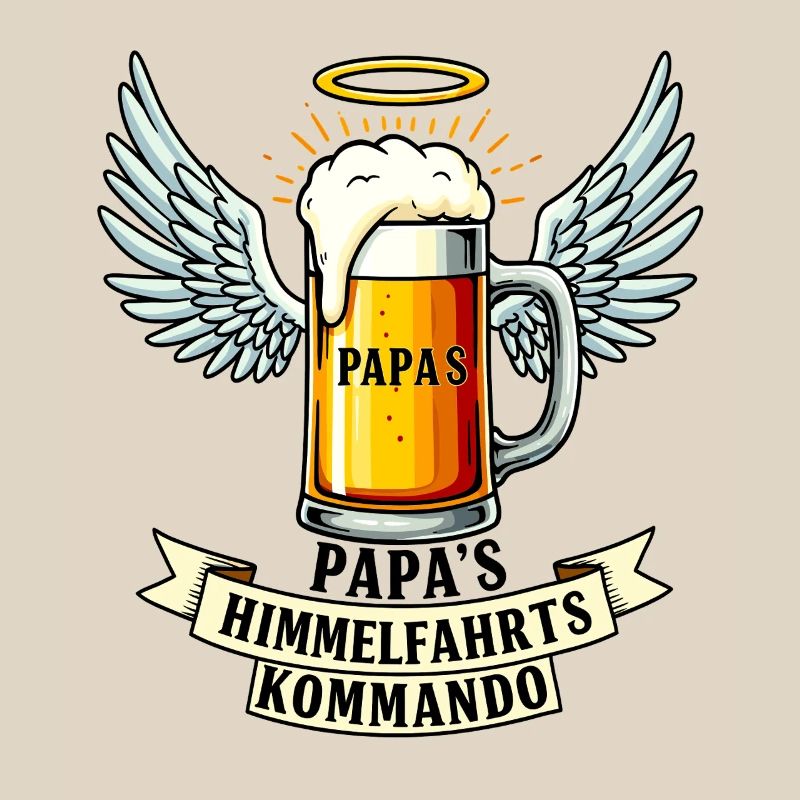 Papas Himmelfahrtskommando - Vatertags Bier Design