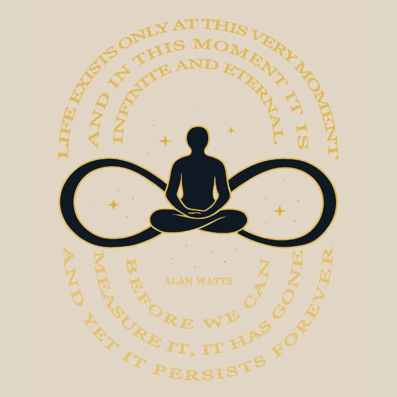 Alan Watts Time Infinity Tee