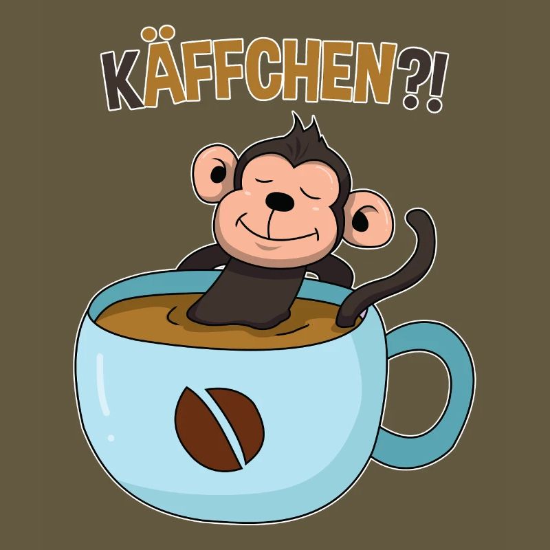 Kaffeepause mit Affe