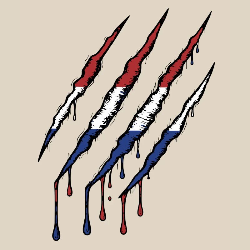 Netherlands Claw Holland Oranje Scratch Marks