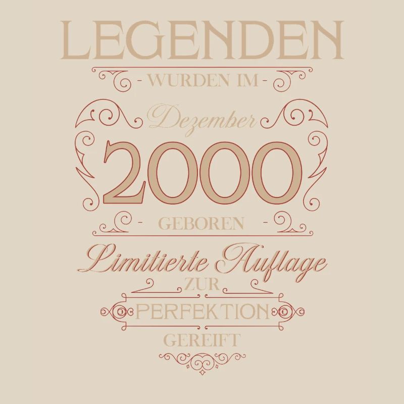 25th Birthday Legend December Year 2000