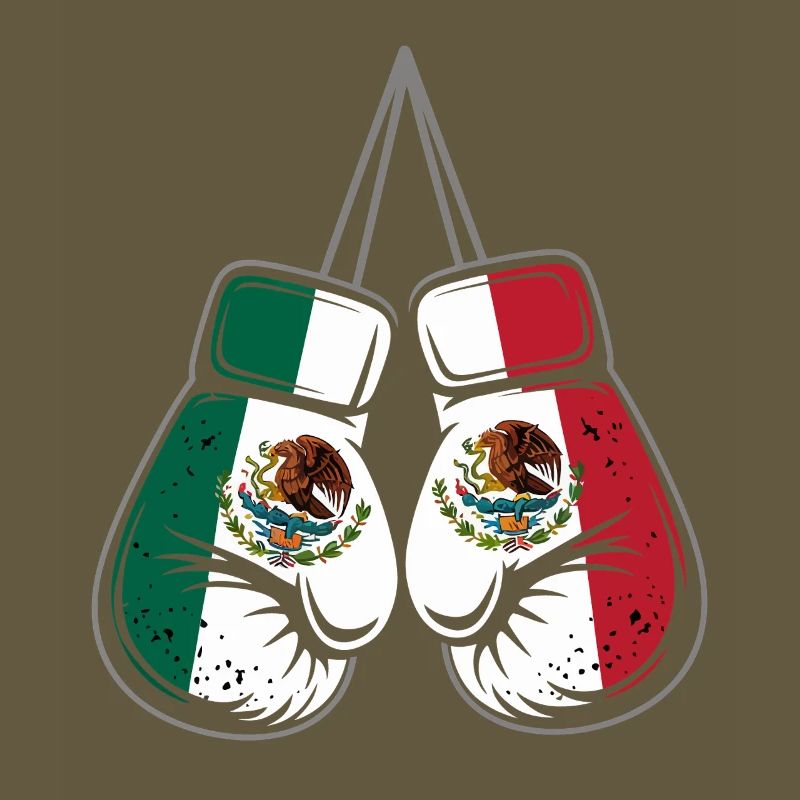 Gants de boxe des drapeaux du Mexique