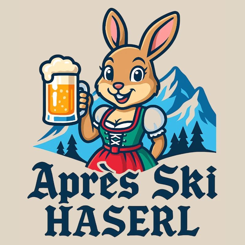 Après-ski Haserl Dirndl Beer