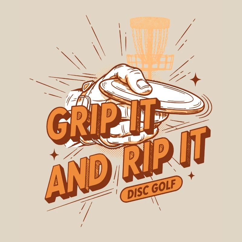 Grip It And Rip It Disc Golf Funny Disc Golf