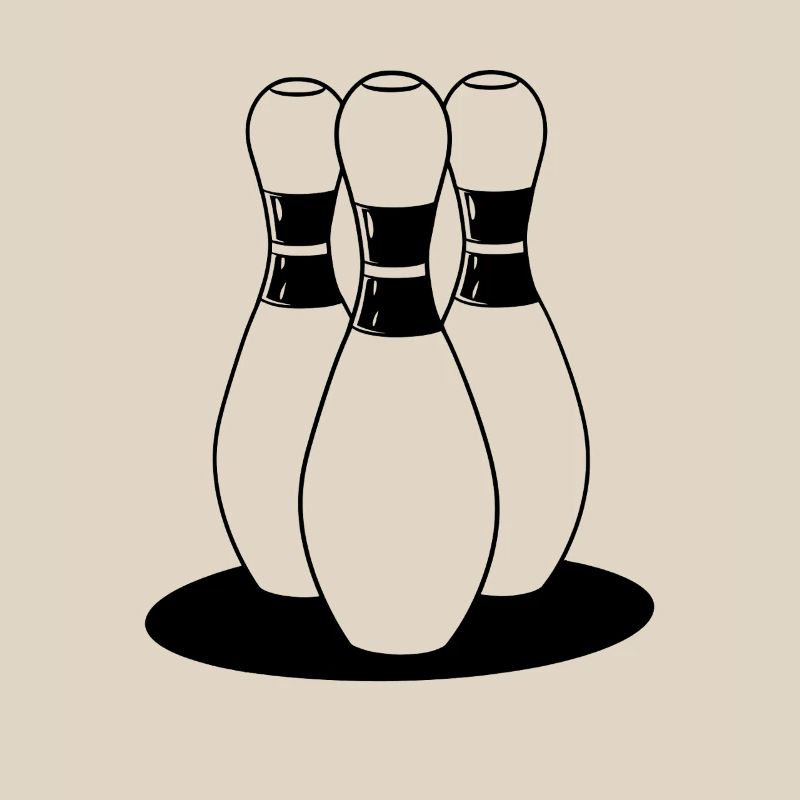 Look de dessin animé de bowling
