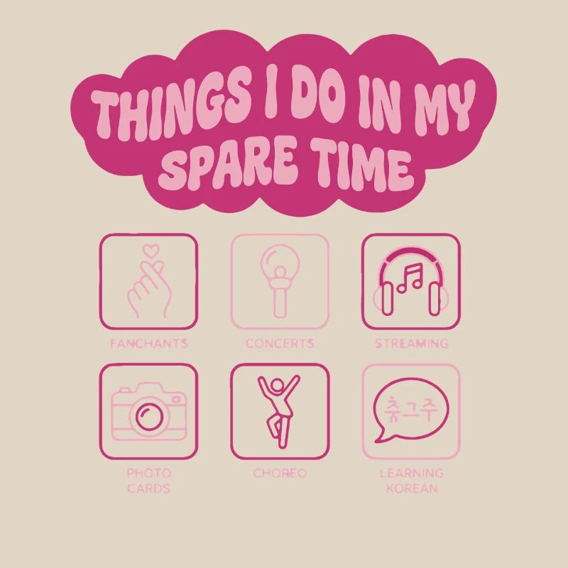 Choses que je fais pendant mon temps libre Kpop coréenne
