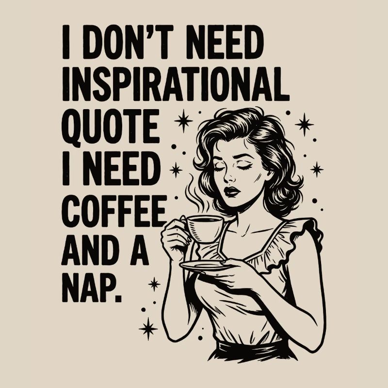 Echte Kaffeeliebe Nickerchen Statement