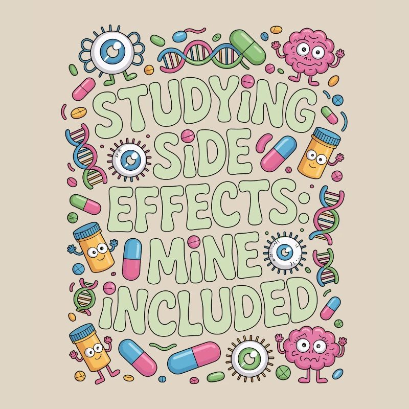 Pharmacist Student Studying Side Effects Science