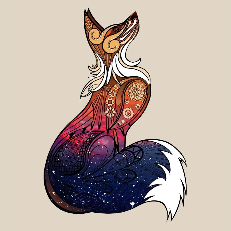Cosmic Mandala Fox