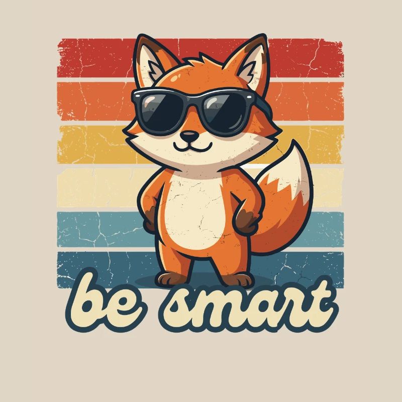 Funny Fox Be Smart Shirt Gift Idea