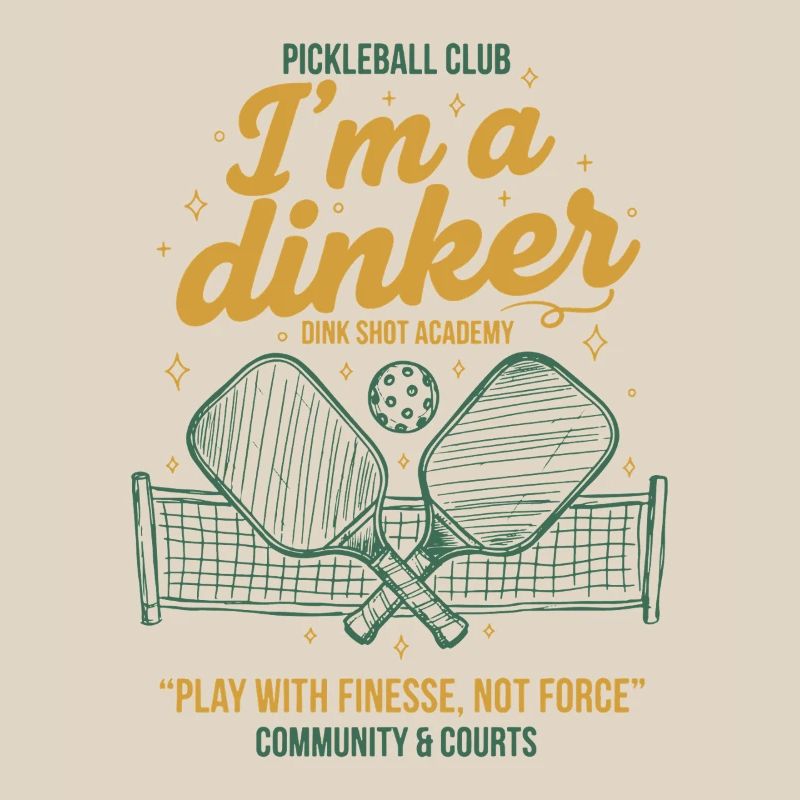 Pickleball-Witzbold Ich bin ein Dinker-Liebling