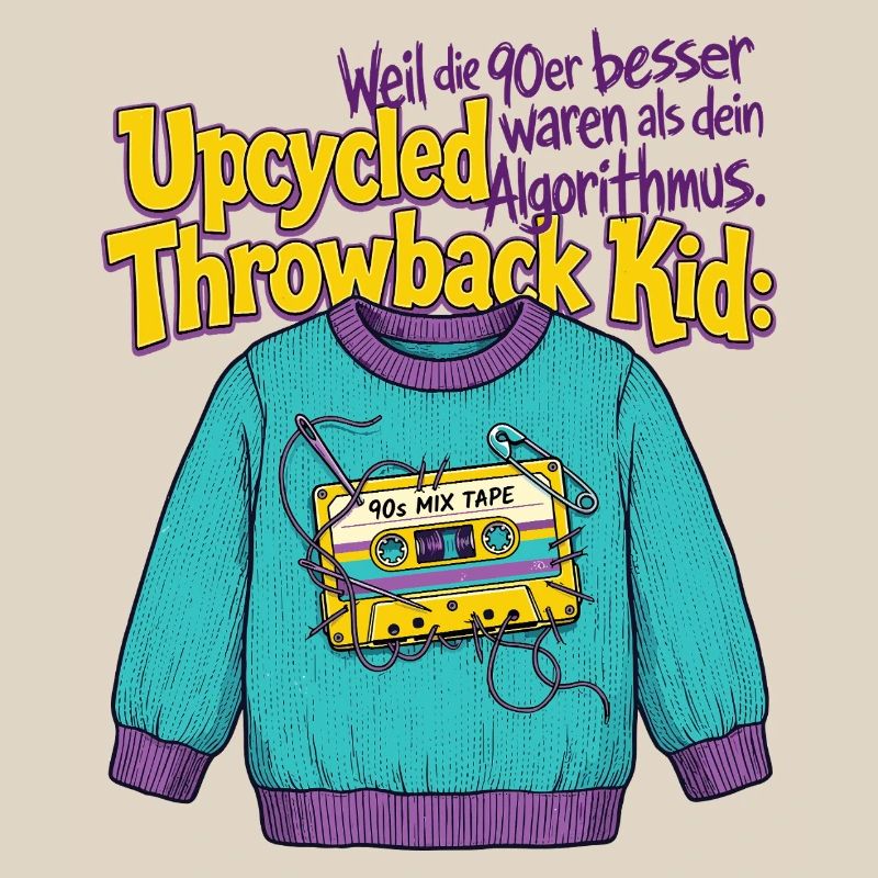 90s Upcycled Throwback Retro Cassette
