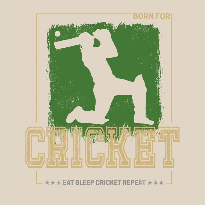 Cricket Batsman Design für Pitcher oder Trainer