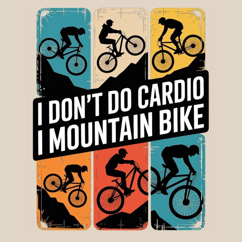 VTT, Descente, Action du cyclisme