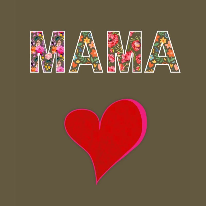 Mama Blumen Design Muttertag Geschenk Liebe
