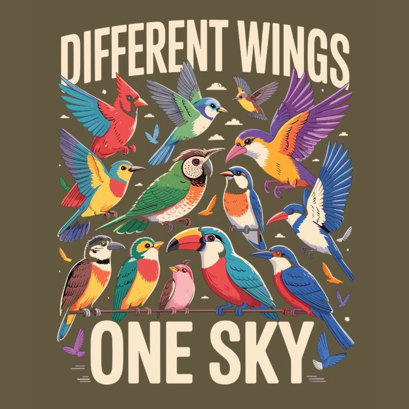 Different Wings One Sky Vogel