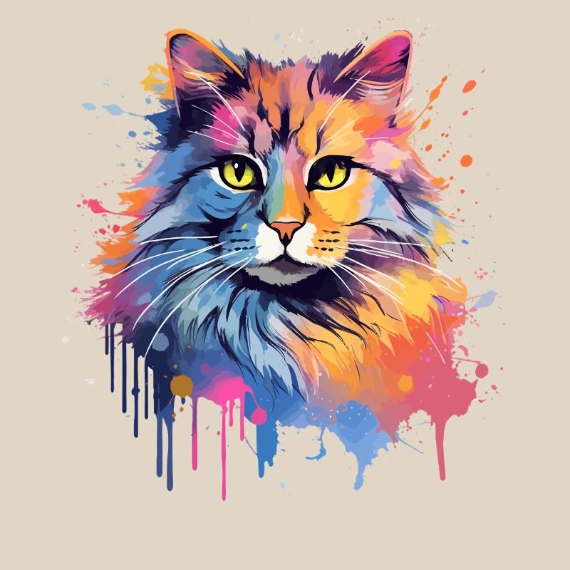 Face de chat à queue courte américaine