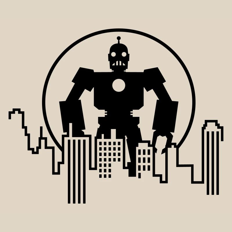 Robot Skyline – Sci-Fi Android Silhouette Shirt