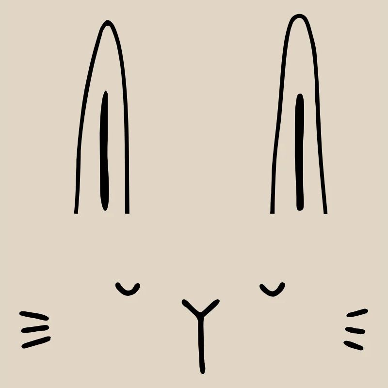 Hase Hasengesicht Gesicht Geschenkidee