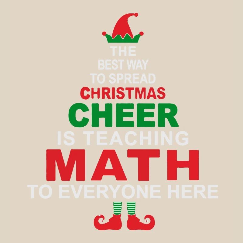 Chemise de Noël pour professeur de maths