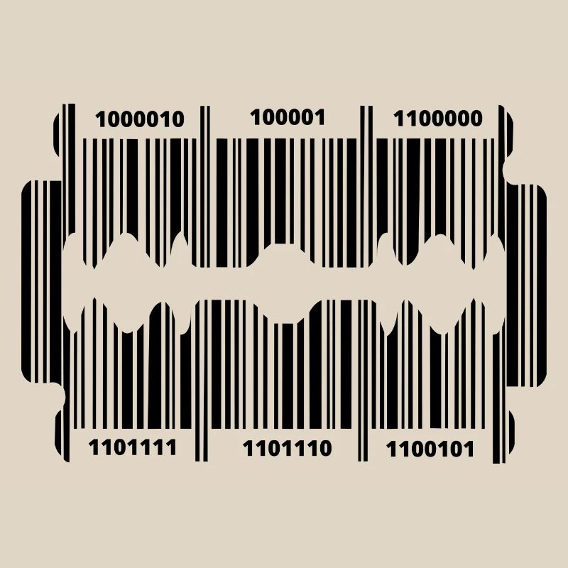 Razor blade with secret code