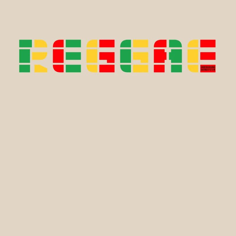 Logo du bloc de couleurs reggae
