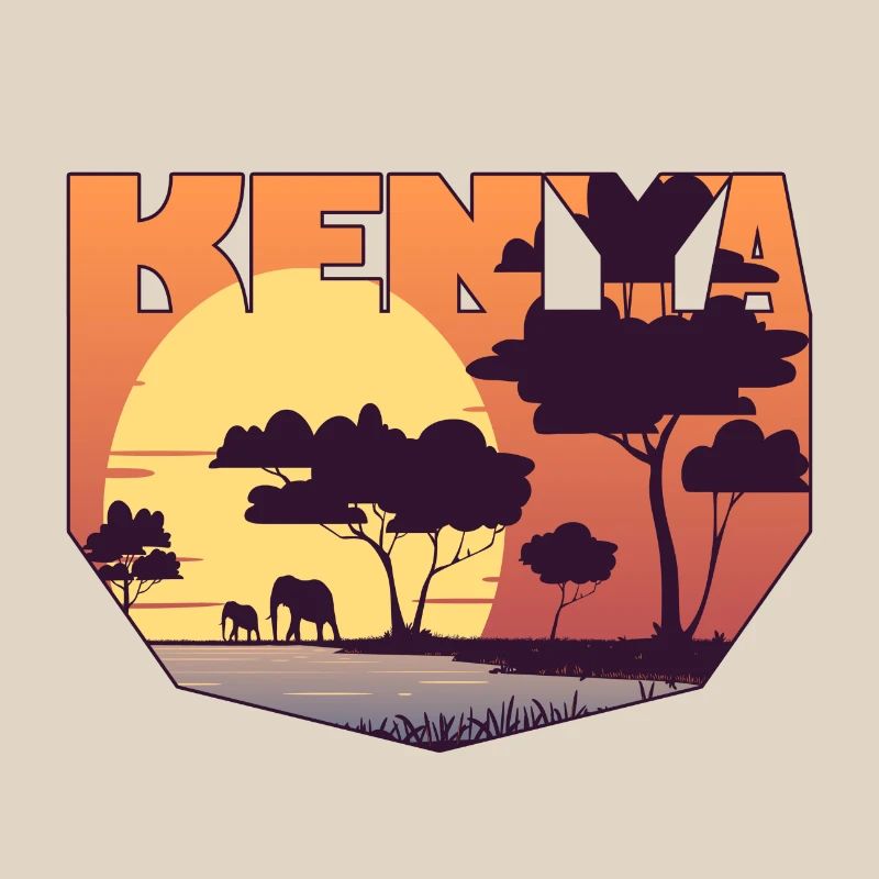 Kenya design with landscape / gift