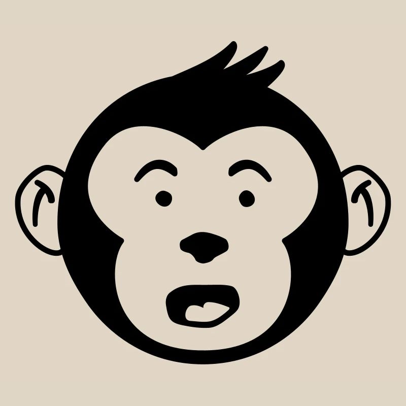 Cute Monkey Head – Funny Monkey Design