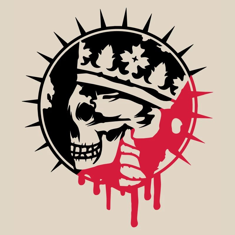 Crâne de mort avec la couronne Graffiti Patch