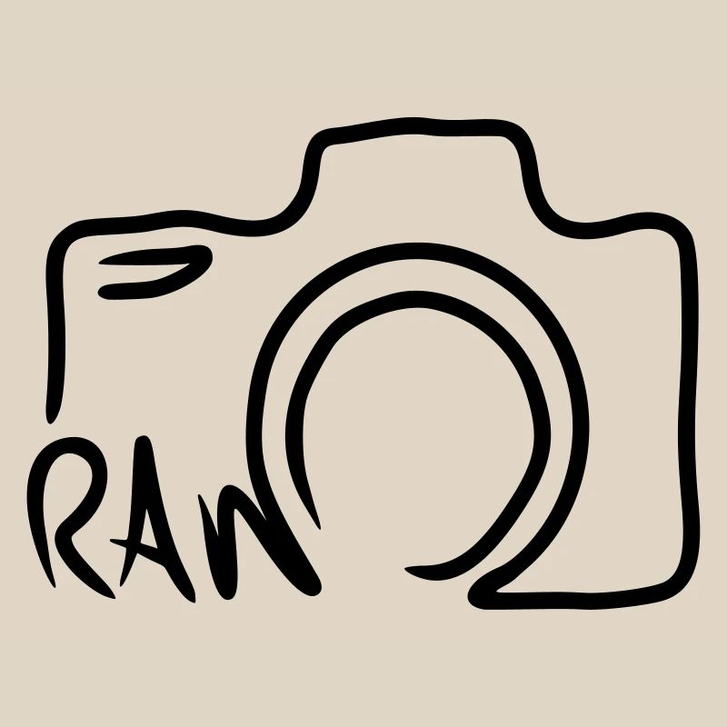 Dessin de lignes de la forme des lignes de la caméra