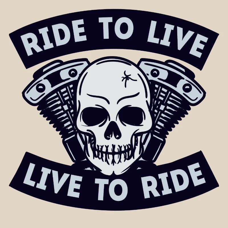 Motorcycles skull motorcycle biker statement
