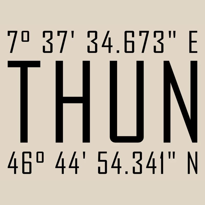 Thun Coordinates – Typography with Local Reference Besch