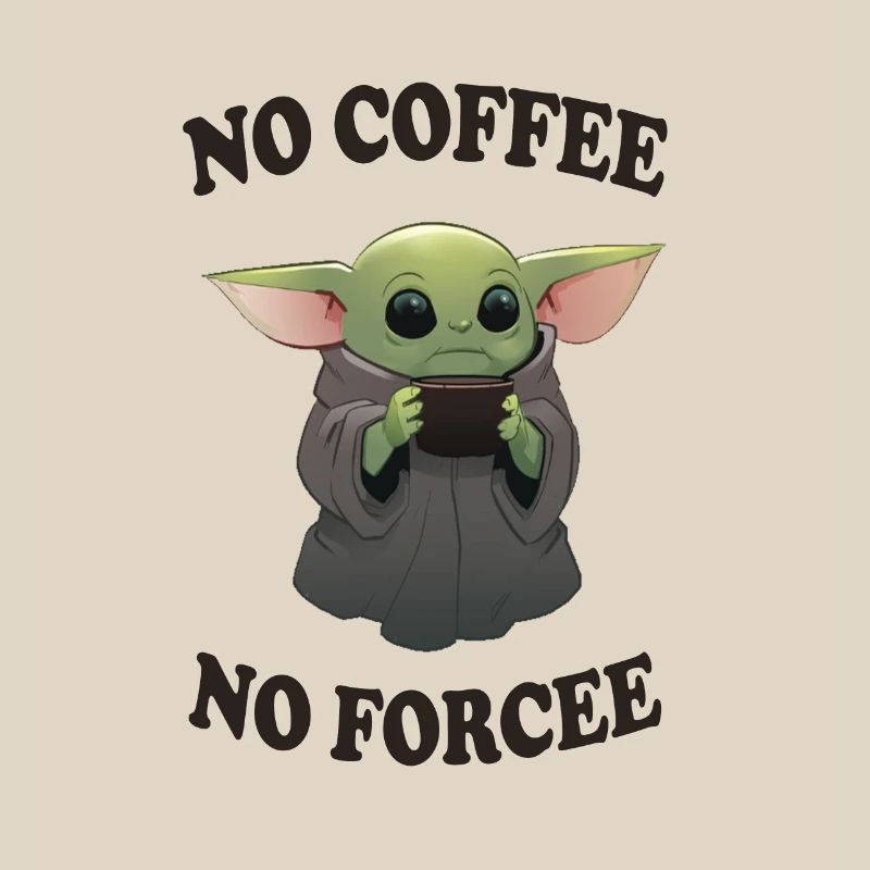 Pas de café pas de force Mug bébé Alien