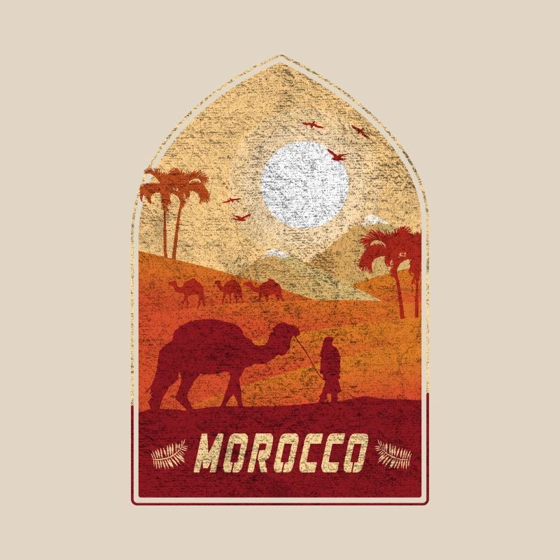 Morocco vintage camel design / gift idea