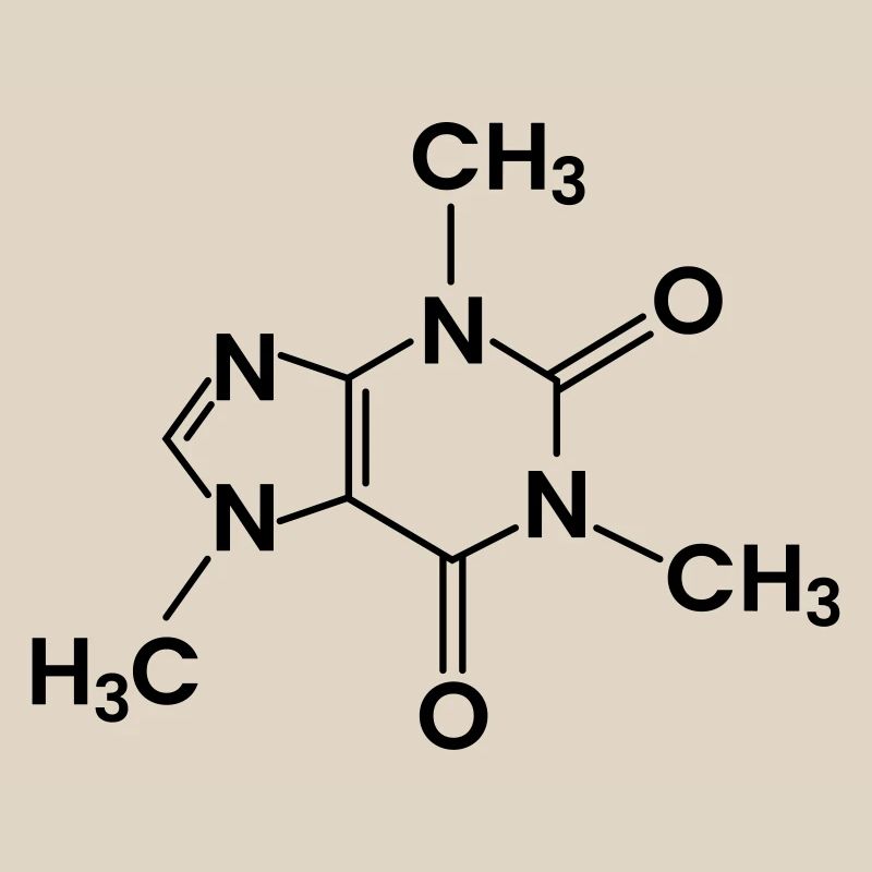 Coffee Chemical Structure Caffeine