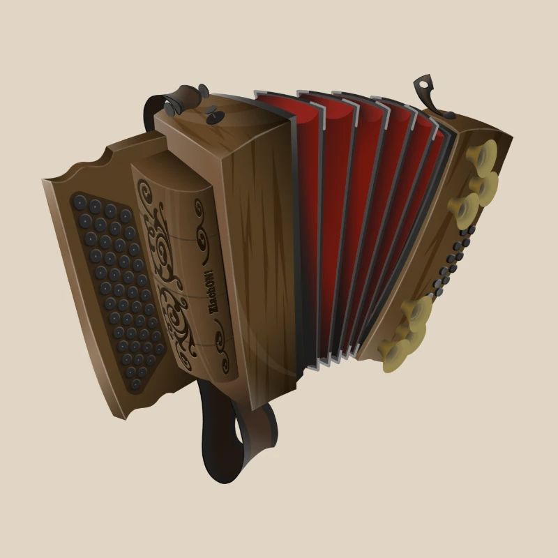 Styrian Harmonica - Dark/Red | ZiachON!